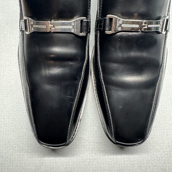 Stacy Adams Men's Loafer Adrian Size 11M Slip-On Bike Toe Bit Leather Suave - Picture 5 of 16